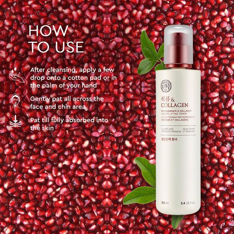 Thefaceshop POMEGRANATE AND COLLAGEN VOLUME LIFTING TONER 160ml