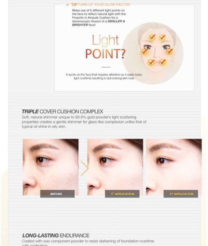 CNP Laboratory Propolis Ampule In Cushion  -No.23 X2ea