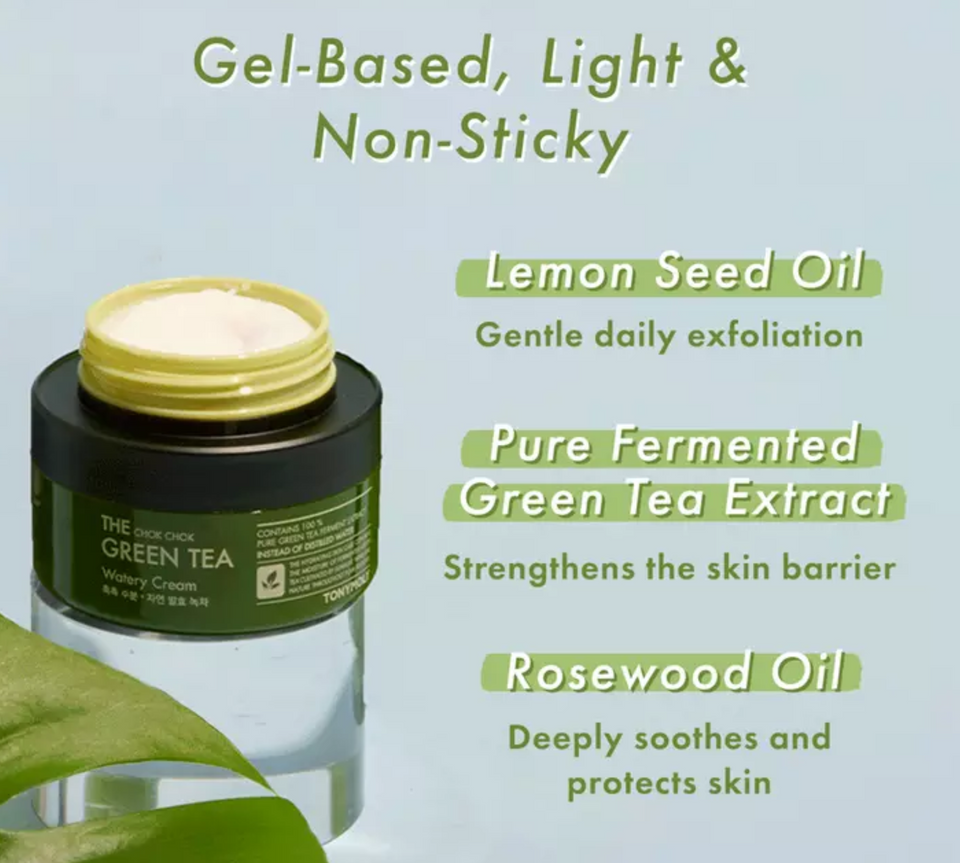 TONYMOLY The Chok Chok Green Tea Watery Moisture Cream 100ml