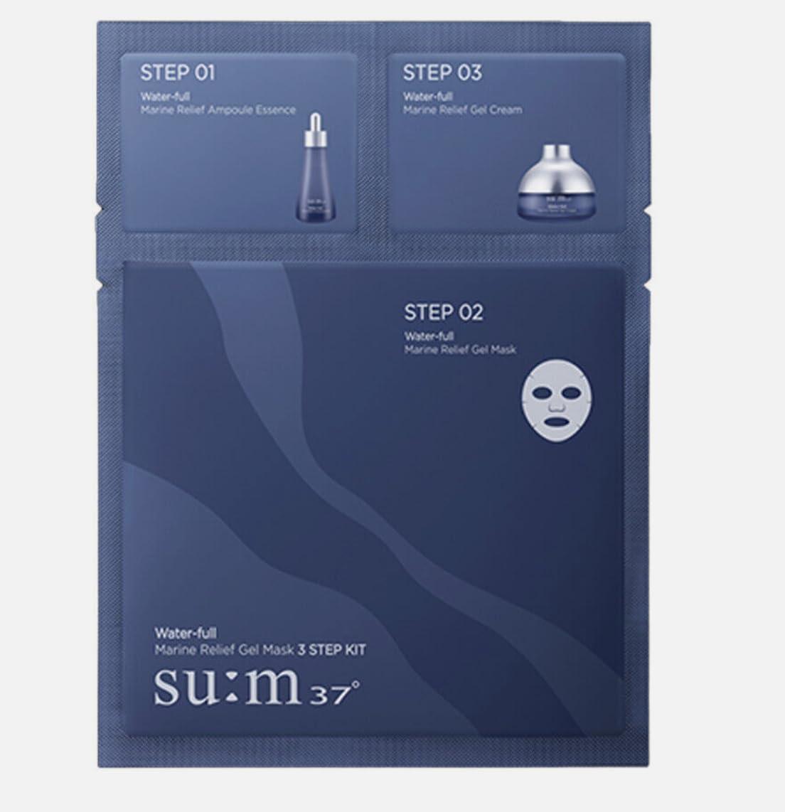 Su:m37 Water-full Timeless Water Gel Mask 3 Step 10pcs