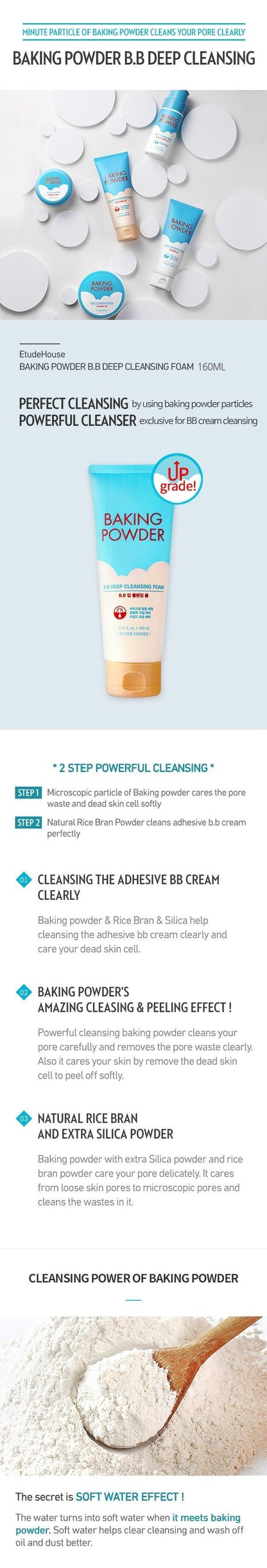 EtudeHouse Baking Powder B.B Deep Cleansing Foam 160ml