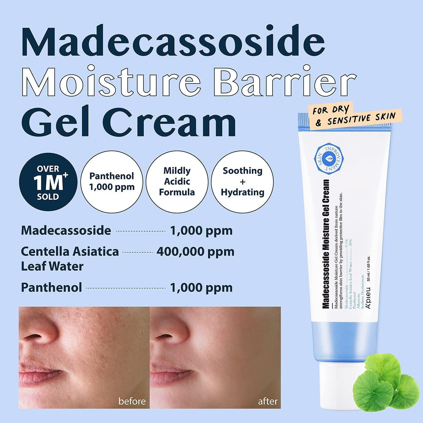 Apieu MADECASSOSIDE MOISTURE GEL CREAM 50ML