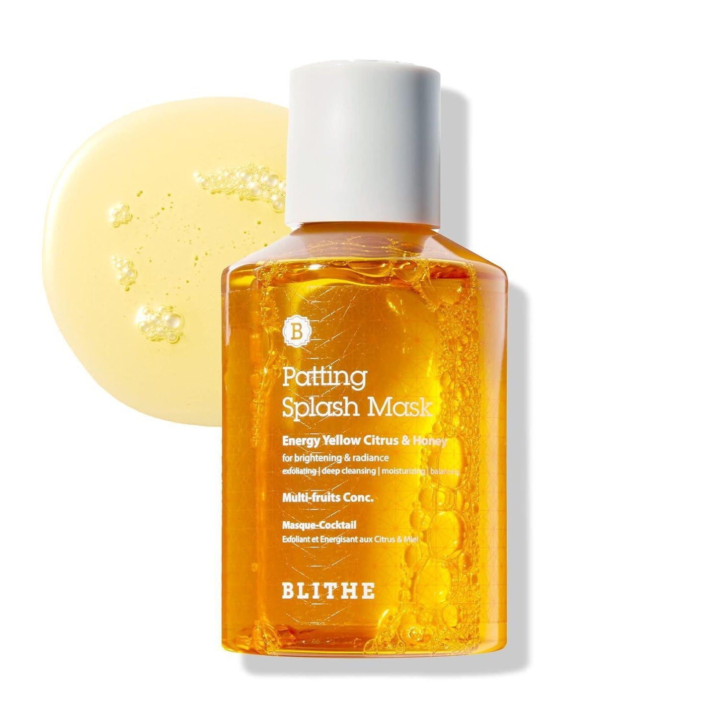 Blithe Patting Splash Mask Energy Yellow Citrus & Honey 150ml