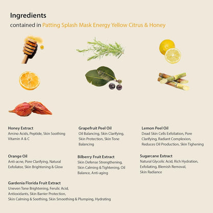 Blithe Patting Splash Mask Energy Yellow Citrus & Honey 150ml