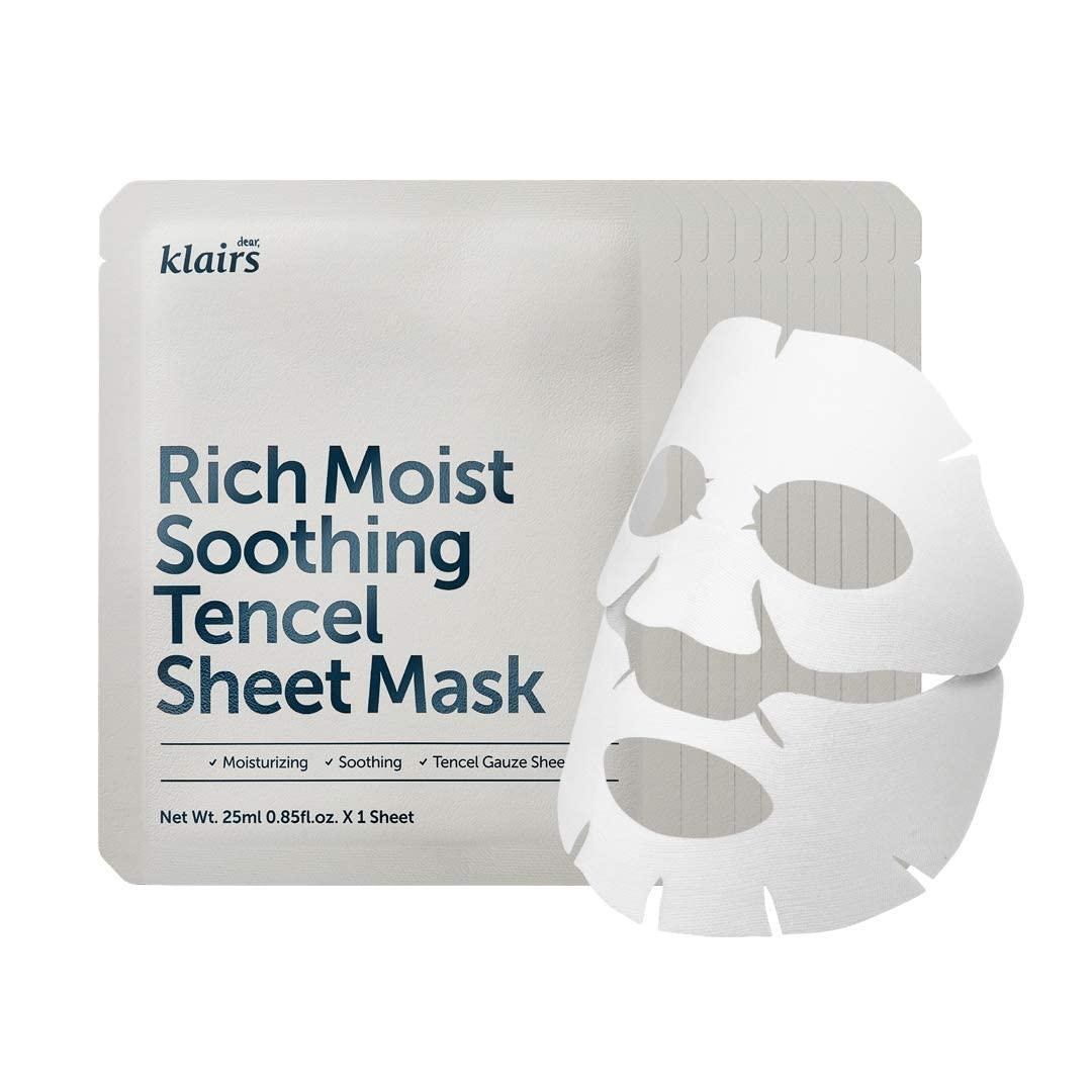 Dear Klairs Rich Moist Soothing Tencel Sheet Mask 25ml x 10ea