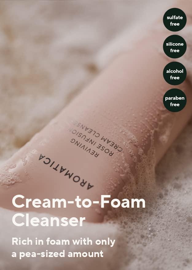 Aromatica Reviving Rose Infusion Cream Cleanser 145g