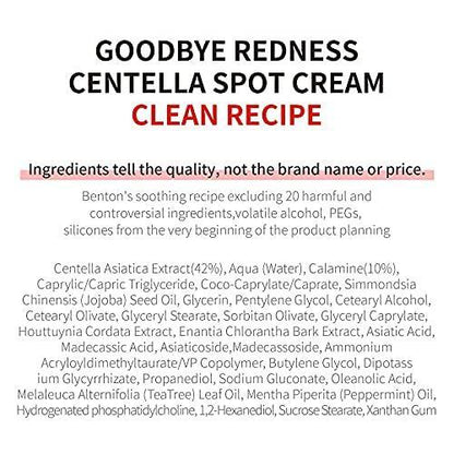 Benton GOODBYE REDNESS CENTELLA SPOT CREAM 15g