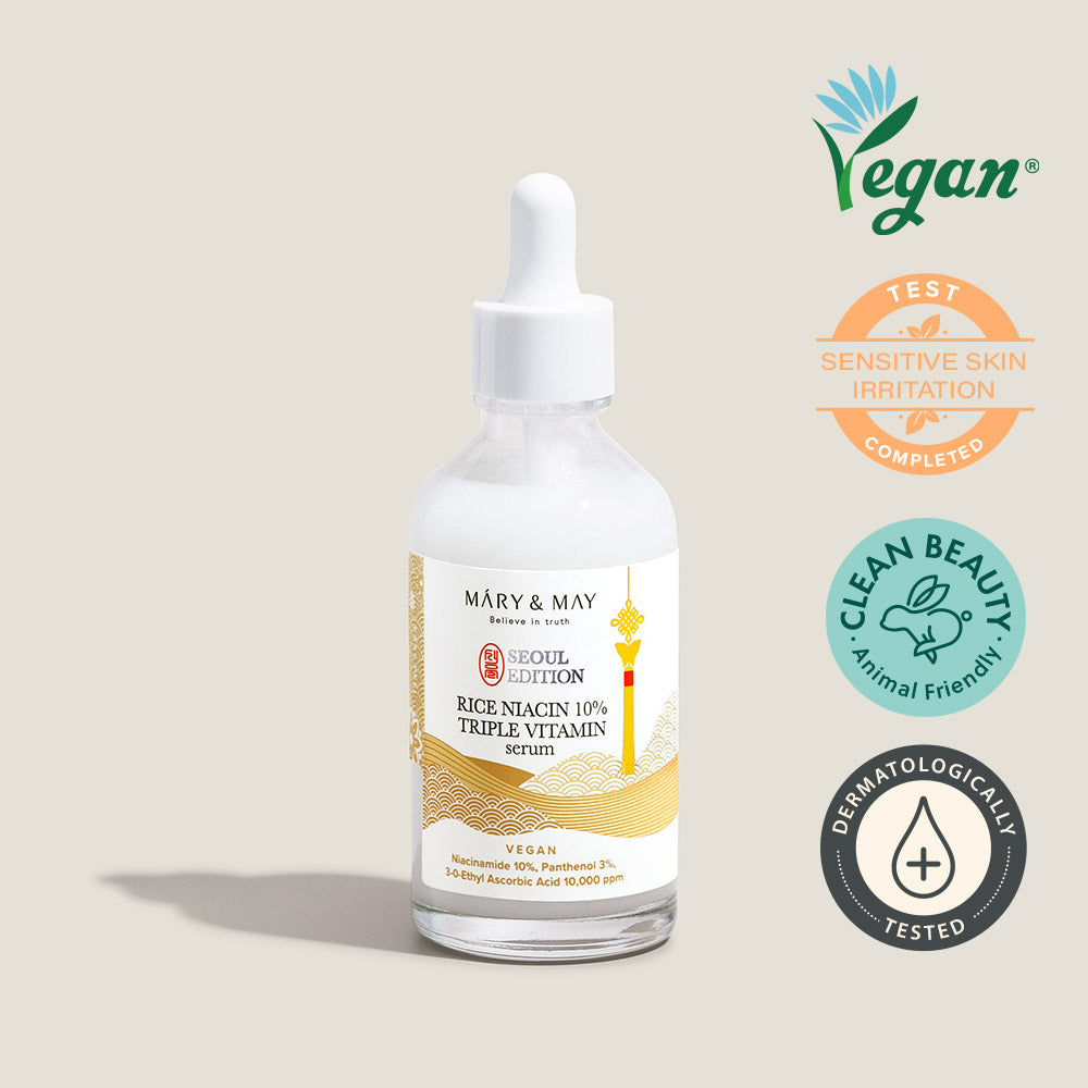 Mary&May Idebenone+Blackberry Complex Serum_80ml+Mary&May Rice niacin 10% Triple Vitamin Serum 80ml+Mary&May Retinol 0.1% Bakuchiol Cica Serum 80ml