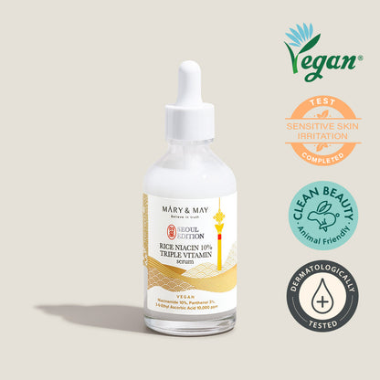 Mary&May Idebenone+Blackberry Complex Serum_80ml+Mary&May Rice niacin 10% Triple Vitamin Serum 80ml+Mary&May Retinol 0.1% Bakuchiol Cica Serum 80ml