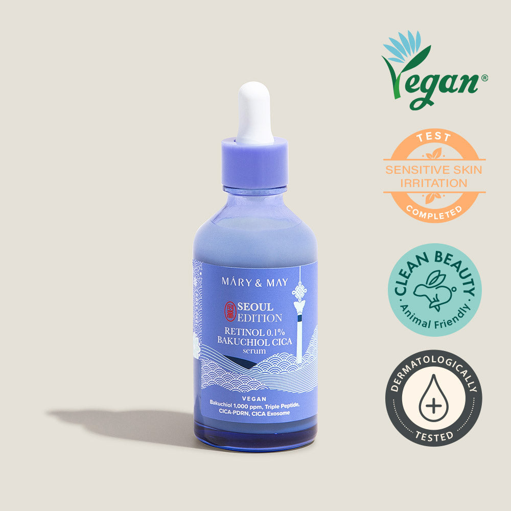 Mary&May Idebenone+Blackberry Complex Serum_80ml+Mary&May Rice niacin 10% Triple Vitamin Serum 80ml+Mary&May Retinol 0.1% Bakuchiol Cica Serum 80ml