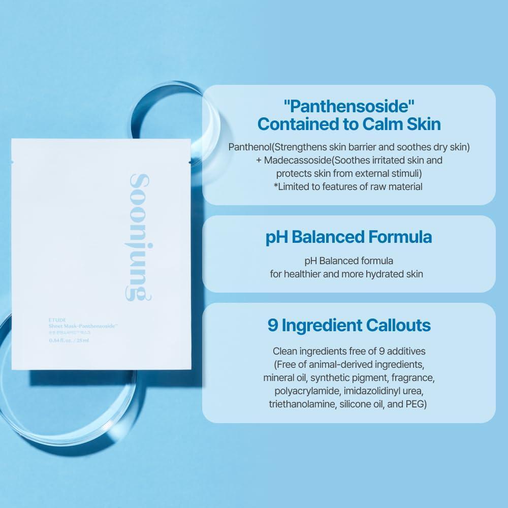EtudeHouse SoonJung Mask Panthensoside 10 sheets