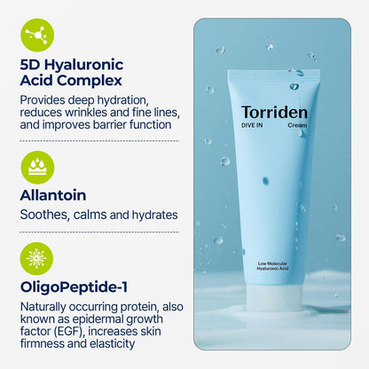 Torriden DIVE IN Low Molecular Hyaluronic Acid Cream 80ml