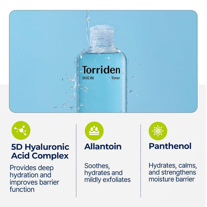 Torriden DIVE IN Low Molecular Hyaluronic Acid Toner 300ml