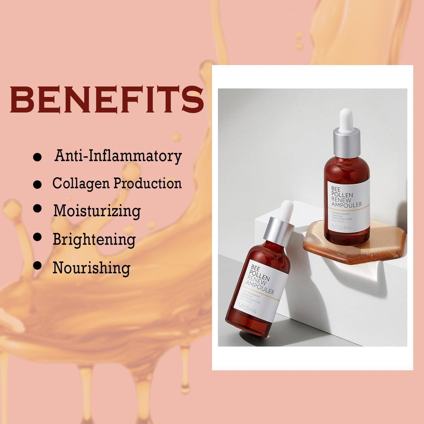 Missha Bee Pollen Renew Ampouler 40ml