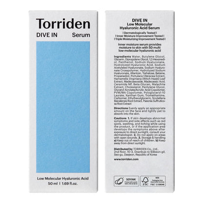 Torriden DIVE IN Low Molecular Hyaluronic Acid Serum 50ml