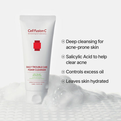 CellFusionC TRE.AC Daily Trouble Care Foam Cleanser - 130ml