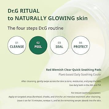 Dr.G Red Blemish Clear Quick Soothing Pads 70ea