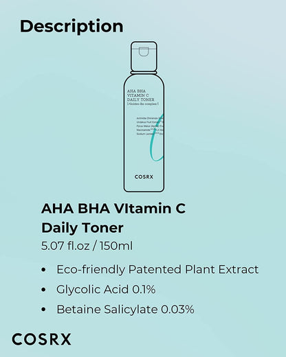 Cosrx Refresh AHA BHA Vitamin C Daily Toner 280ml