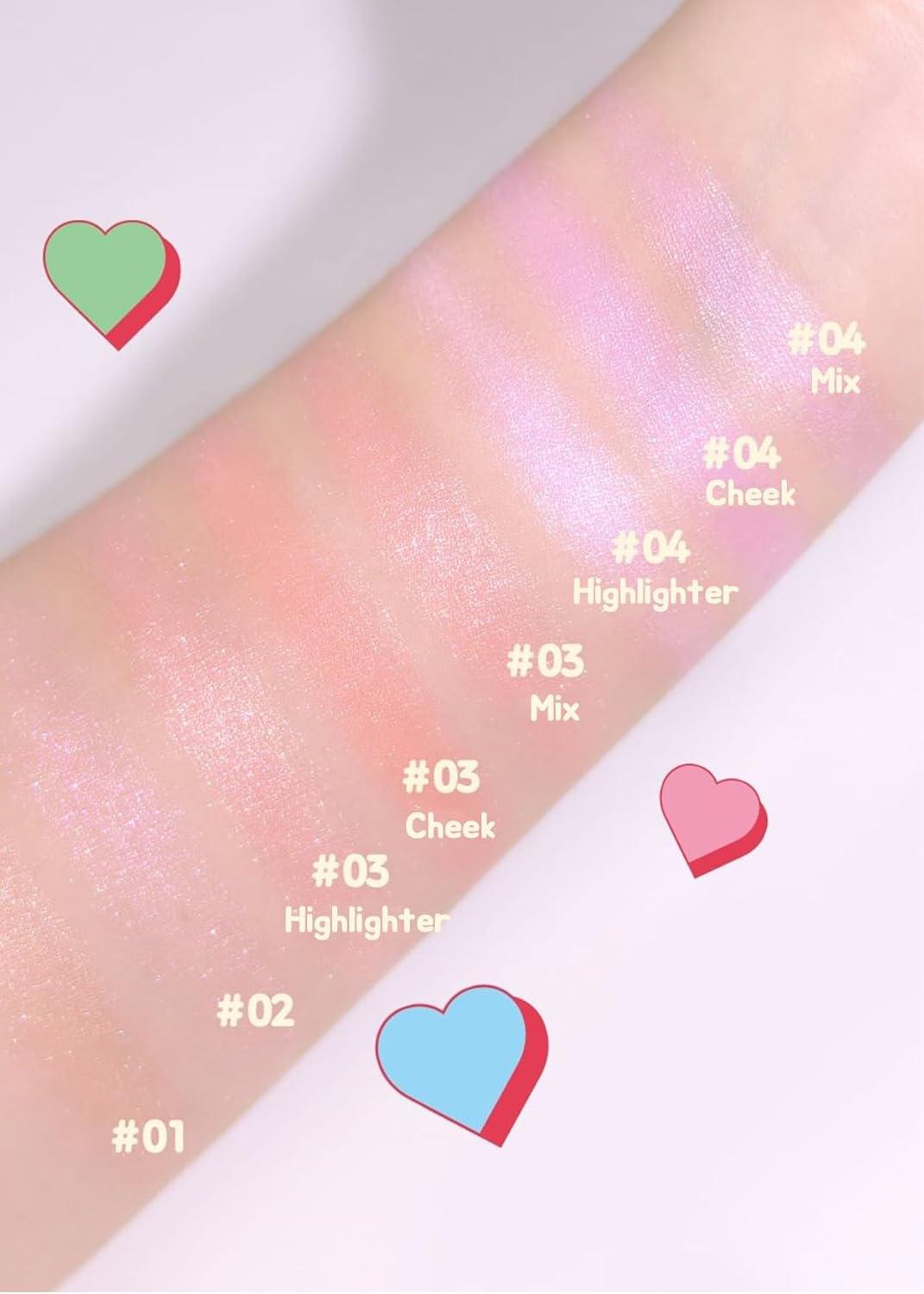 Colorgram Milk Bling Heartlighter 02 Pink Heart