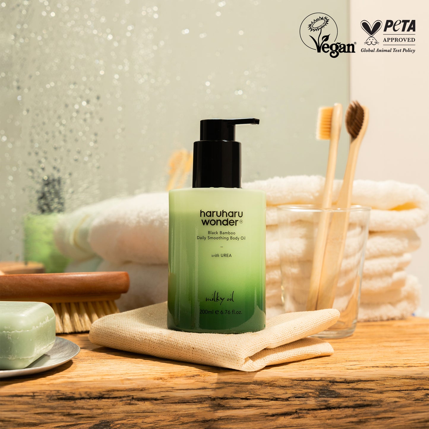 haruharuwonder Black Bamboo Daily Soothing Body Oil 200ml