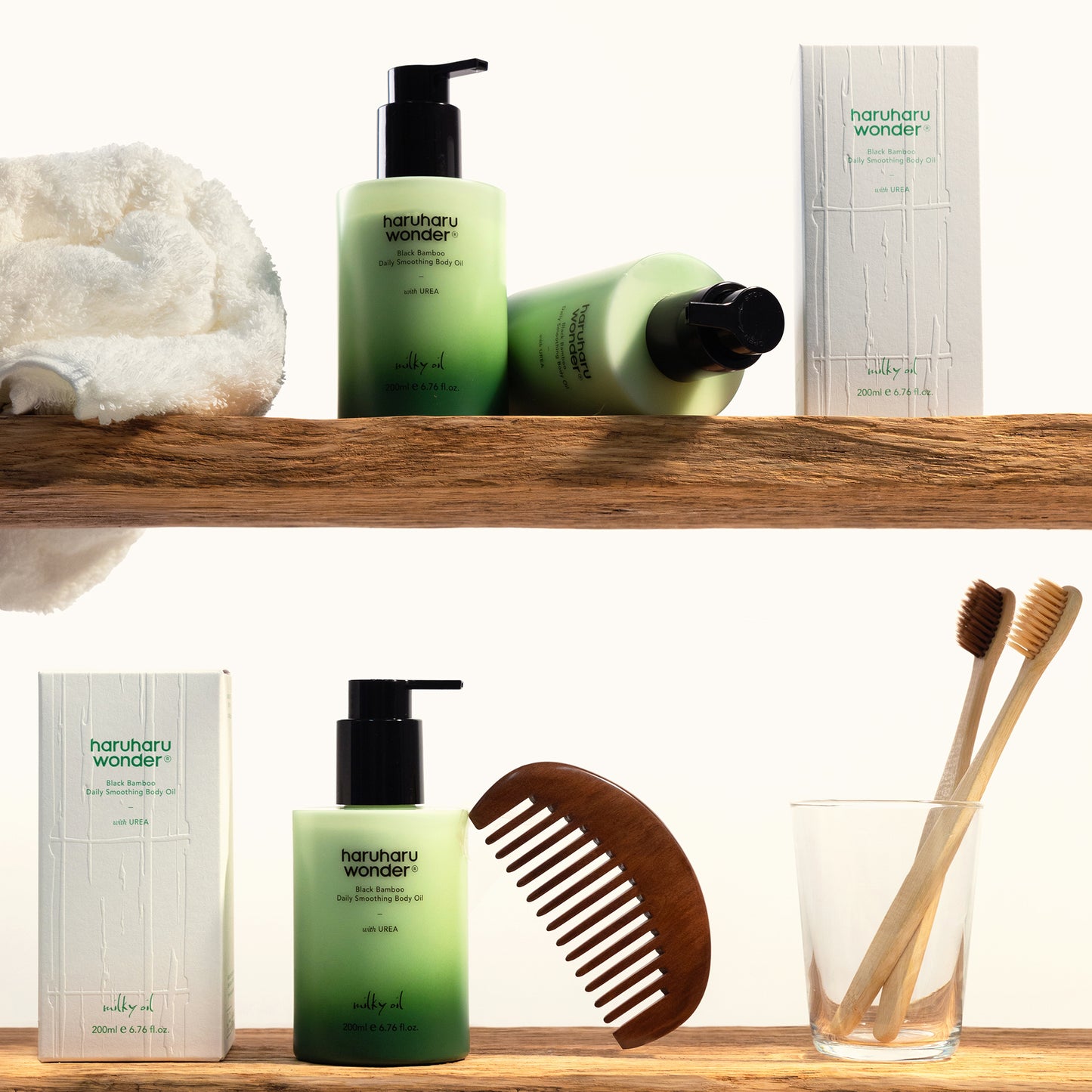 haruharuwonder Black Bamboo Daily Soothing Body Oil 200ml