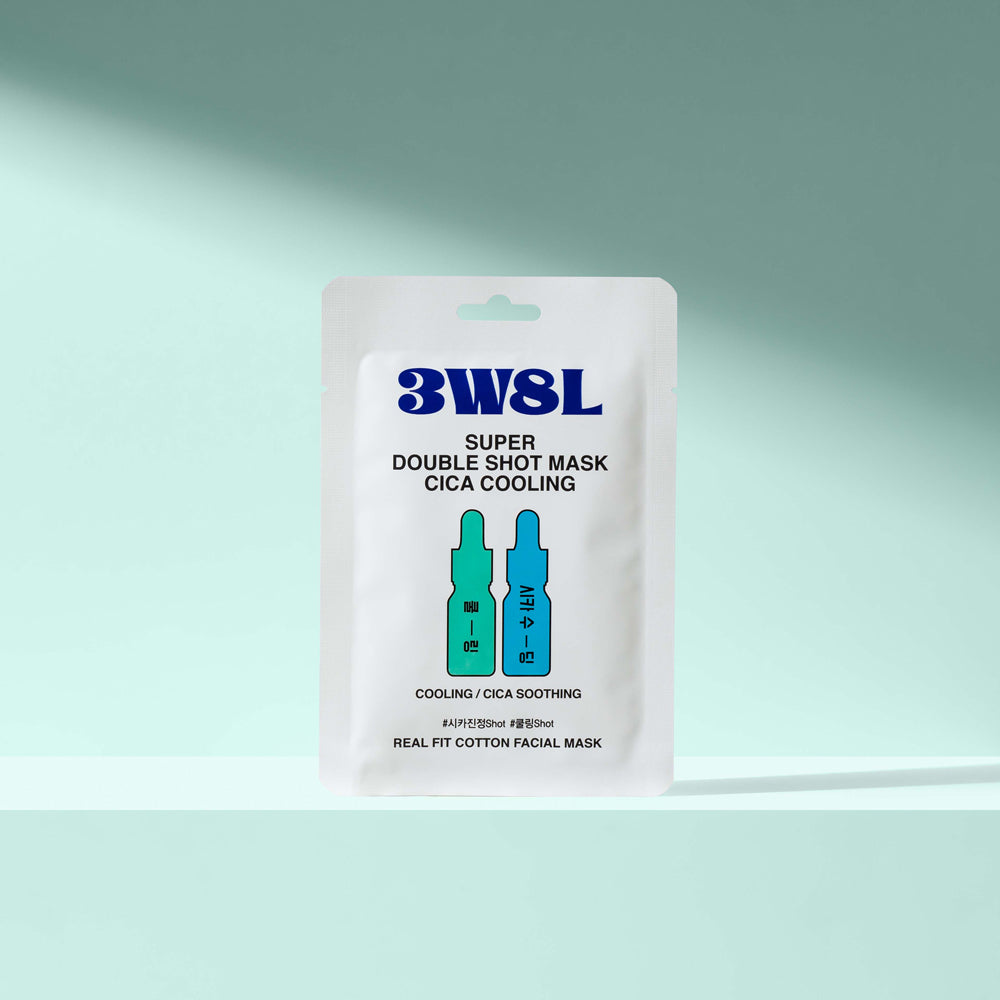 3W8L Super Double Shot Mask Cica Cooling 27ml