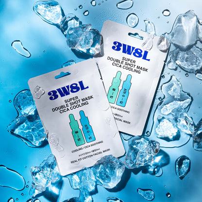 3W8L Super Double Shot Mask Cica Cooling 27ml
