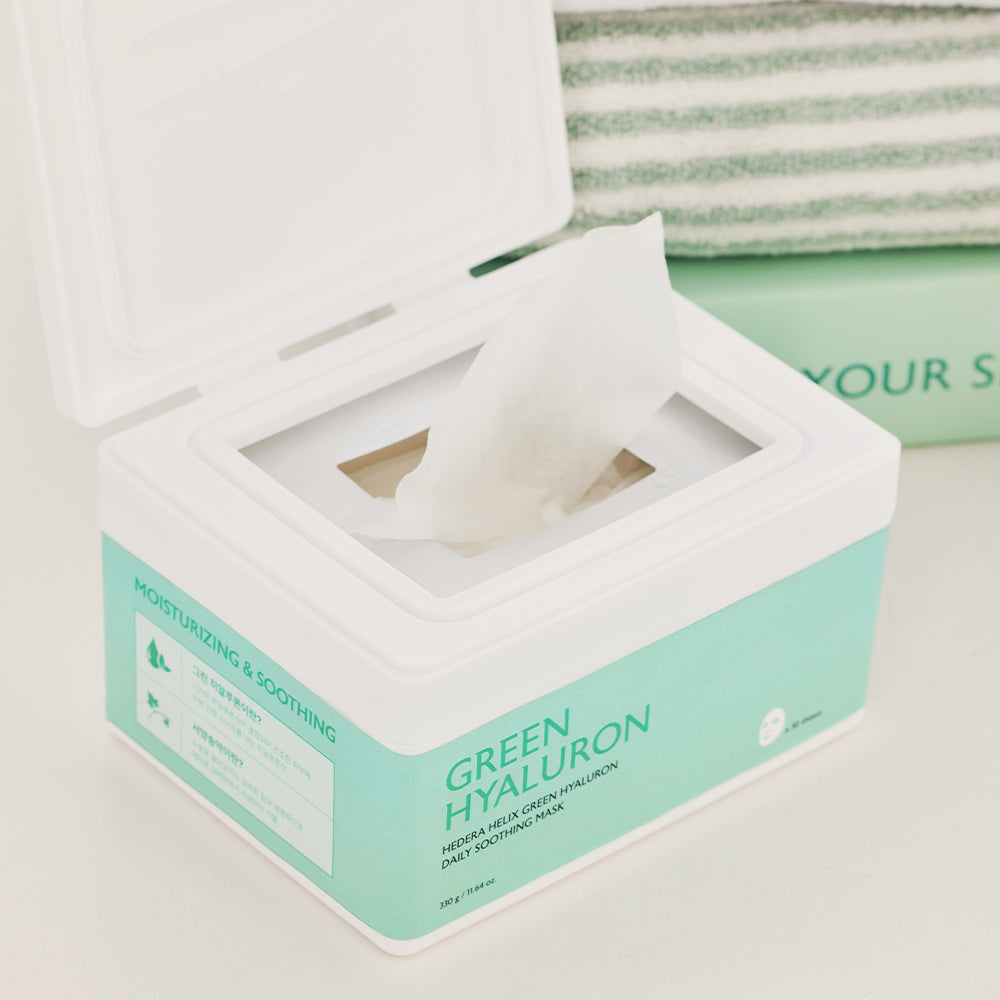 milktouch Hedera Helix Green Hyaluron Daily Soothing Mask 30 pcs