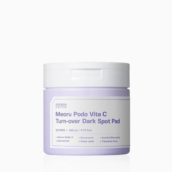 SUNGBOON EDITOR Meoru Podo Vita C Turn-over Dark Spot Pad 60pcs, 140ml