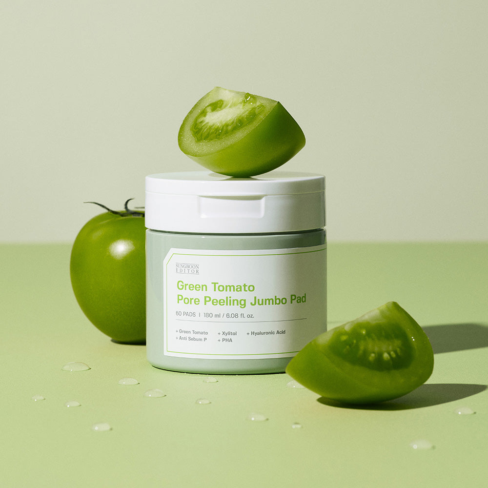 SUNGBOON EDITOR Green Tomato Pore Peeling Jumbo Pad 60 Sheets