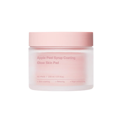 SUNGBOON EDITOR  Apple Peel Syrup Coating Glow Skin Pad 40 Sheets 230ml
