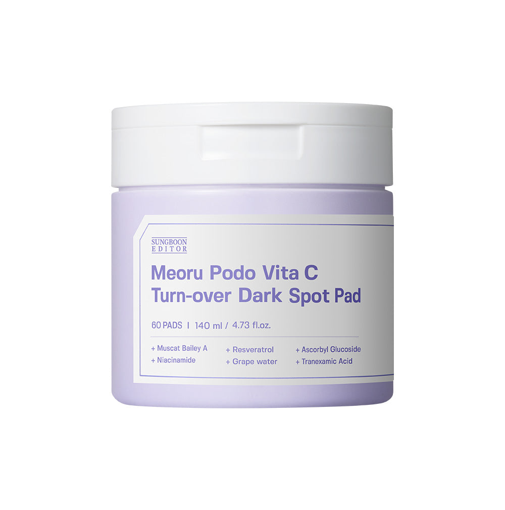 SUNGBOON EDITOR Meoru Podo Vita C Turn-over Dark Spot Pad 60pcs, 140ml