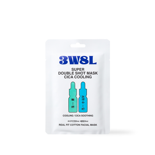 3W8L Super Double Shot Mask Cica Cooling 27ml