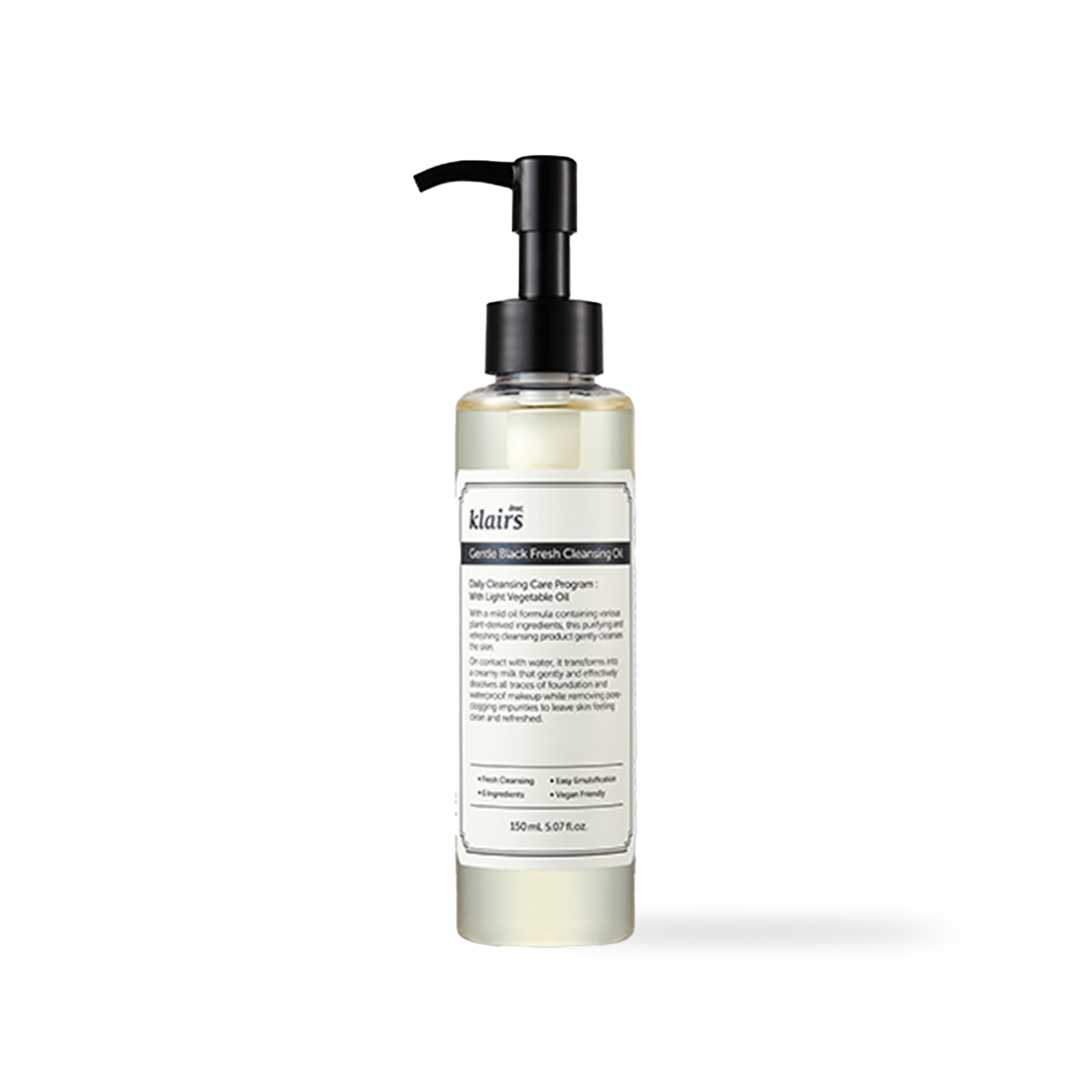 Dear Klairs Gentle Black Fresh Cleansing Oil 150ml
