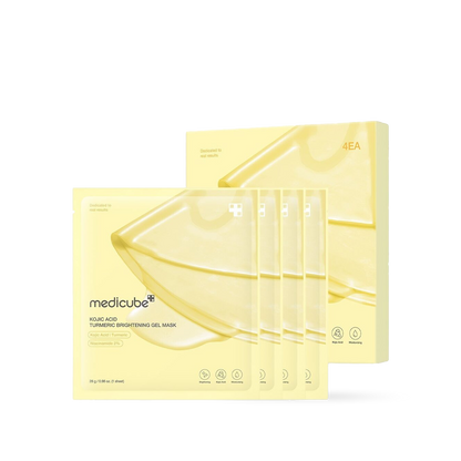 Medicube Kojic Acid Turmeric Brightening Gel Mask 4EA