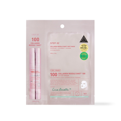 VT Cosmetics COLLAGEN Reedles Shot 100hL 2 STEP MASK