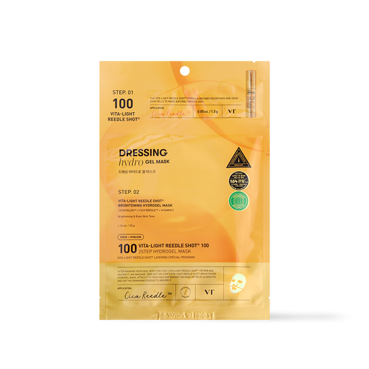 VT Cosmetics VITA-LIGHT Reedle Shot 100 2STEP Hydrogel Mask 1ea