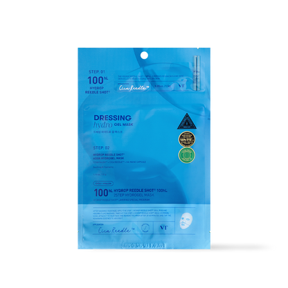 VT Cosmetics HYDROP Reedle Shot 100hl 2STEP Hydrogel Mask 1ea