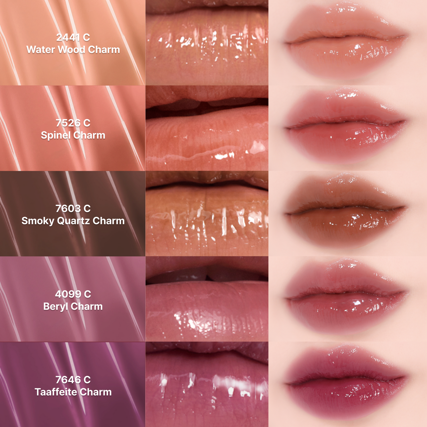 ENTROPY CHARM TINT Glossy Gel Line - 10 Colors