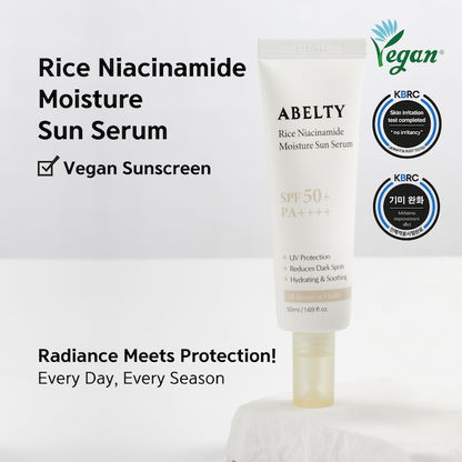 Abelty Rice Squalane Moisture Sun Serum 50ml