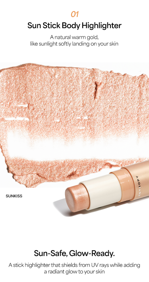 ENTROPY Cool Stick Body Highlighter - 2 Type - SUN Kiss No OTC ( Import X )