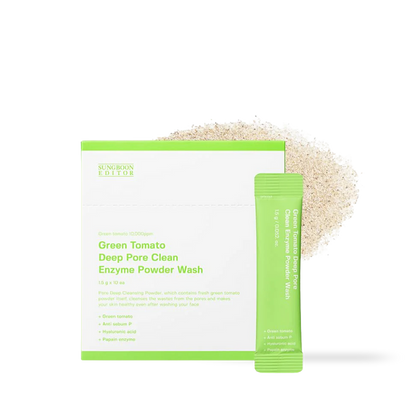 SUNGBOON EDITOR Green Tomato Deep Pore Clean Enzyme Powder Wash 1.5gX10ea