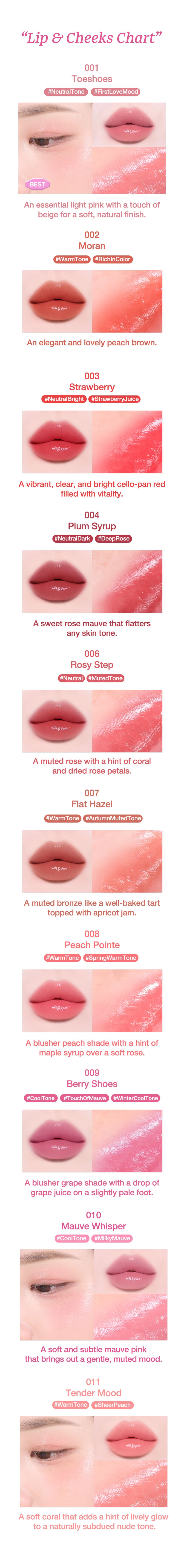 Tiptoe Jelly Stick 3.5g - 14 Colors