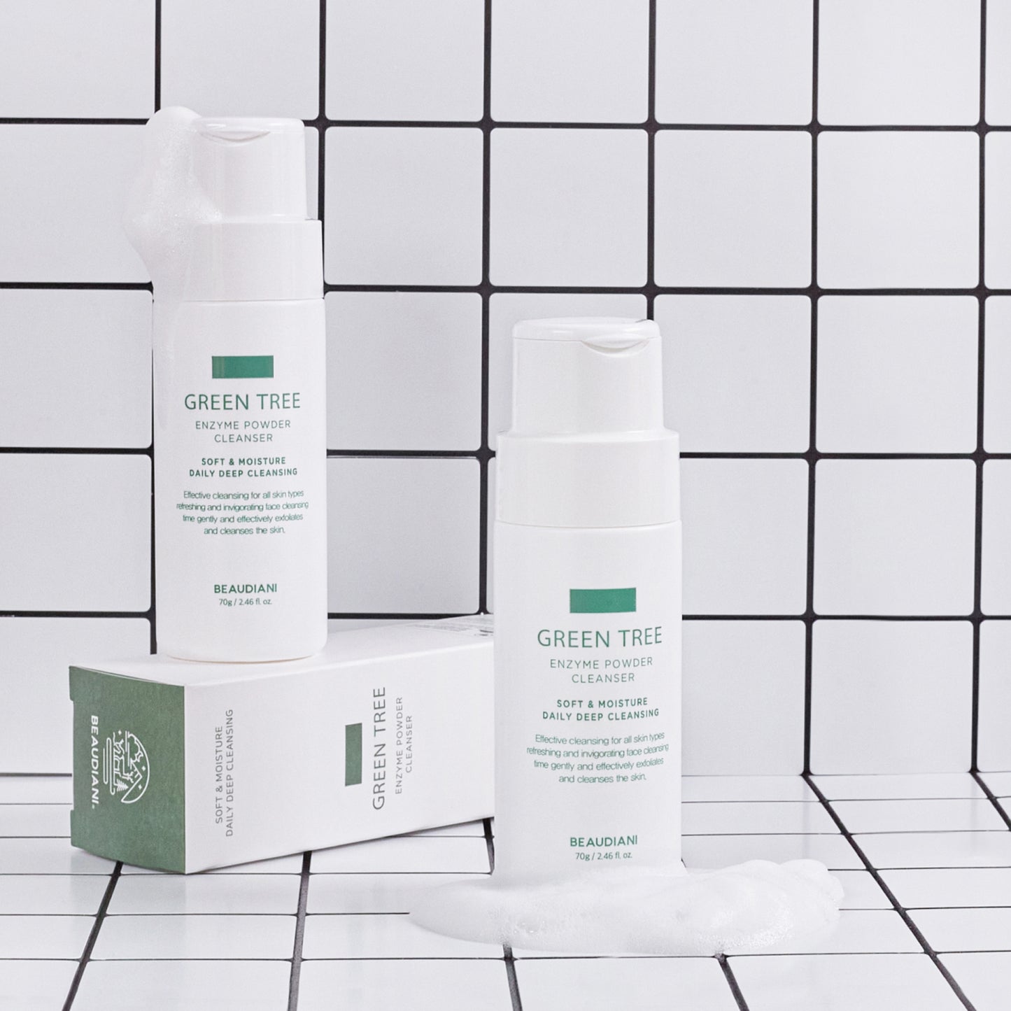 Beaudiani Green Tree Enzyme Powder Cleanser 70g