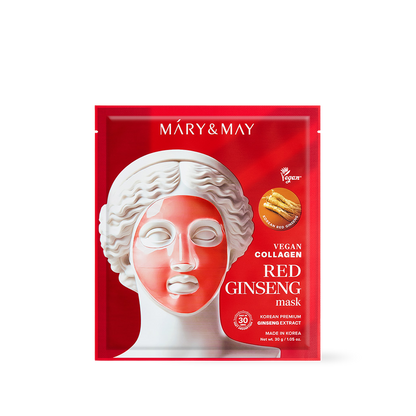 Mary&May Vegan Collagen Red Ginseng Mask (30g x4)