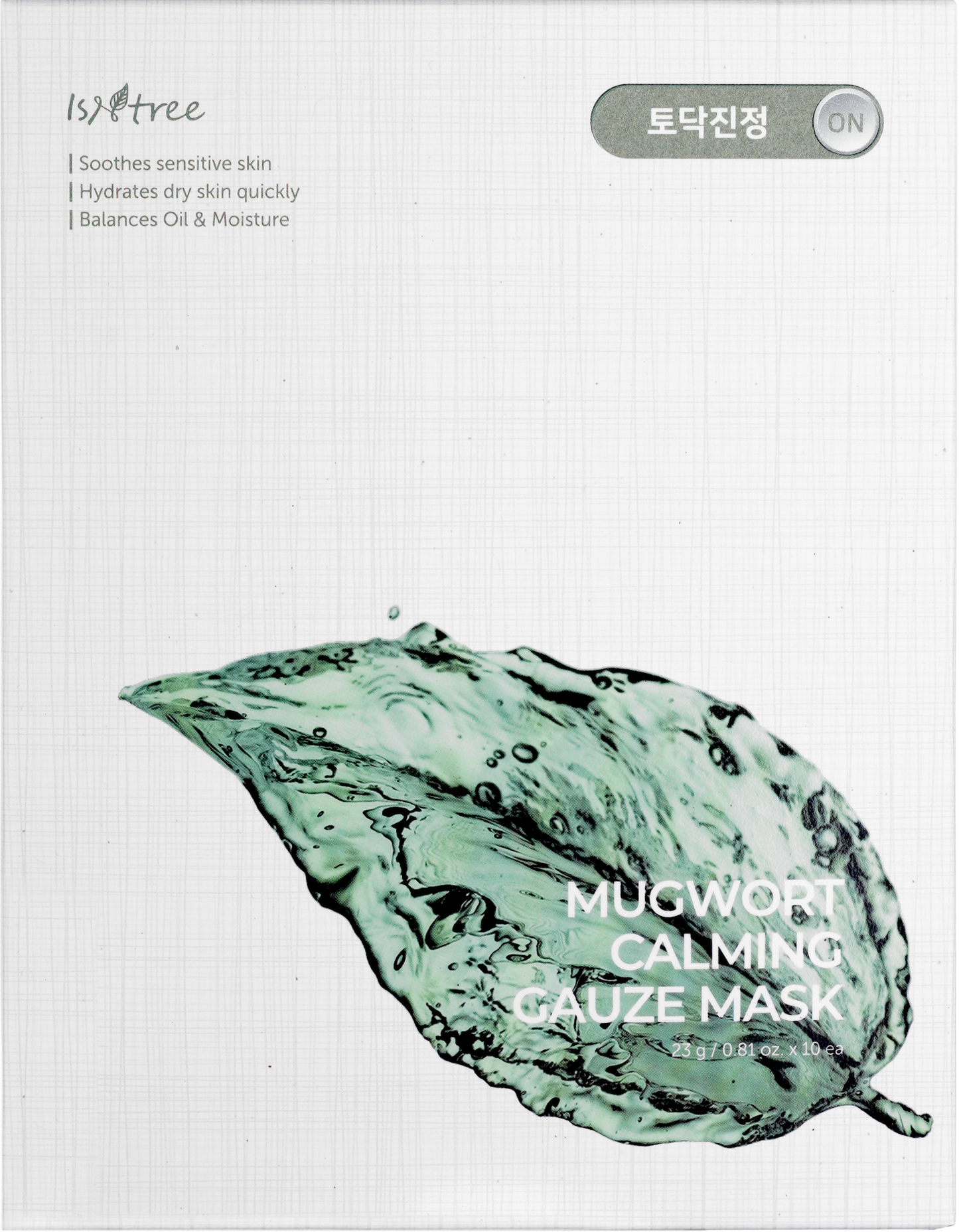 Isntree Mugwort Calming Gauze Mask 23g*10ea