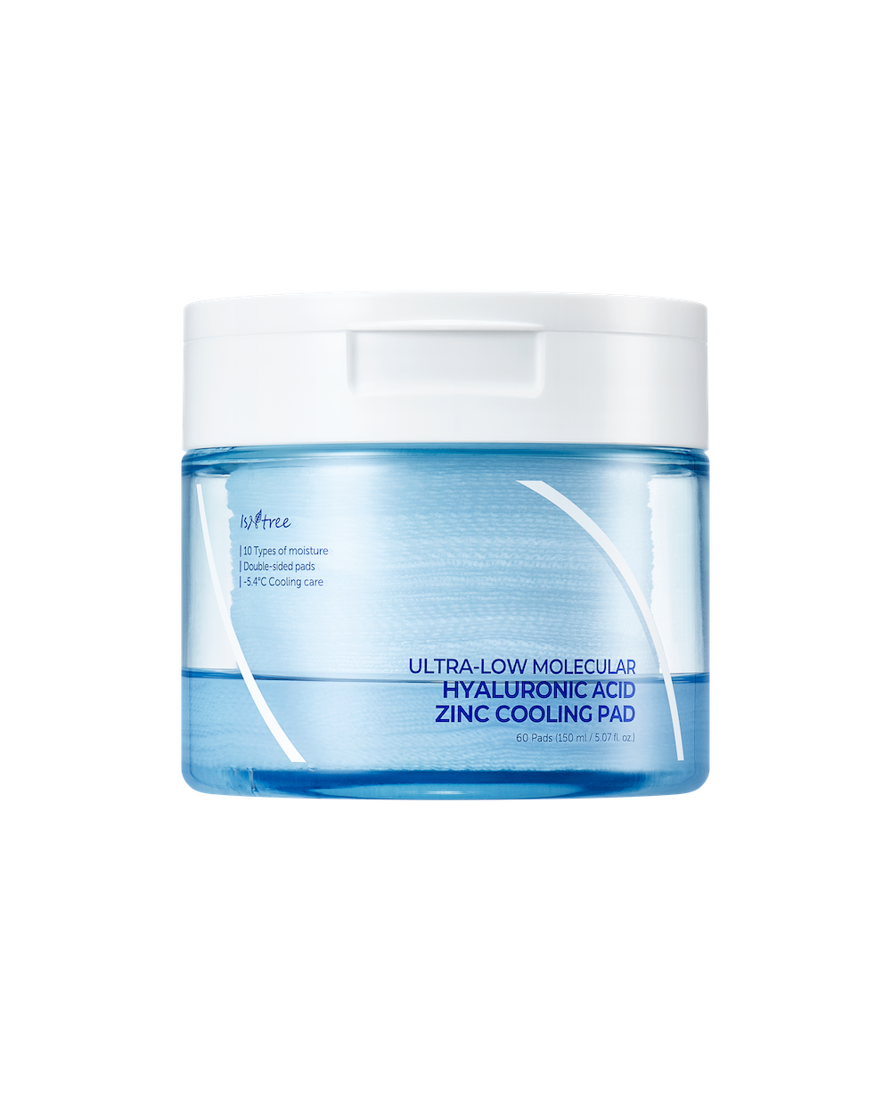 Isntree Ultra-Low Molecular Hyaluronic Acid Zinc Cooling Pad 150ml 60ea