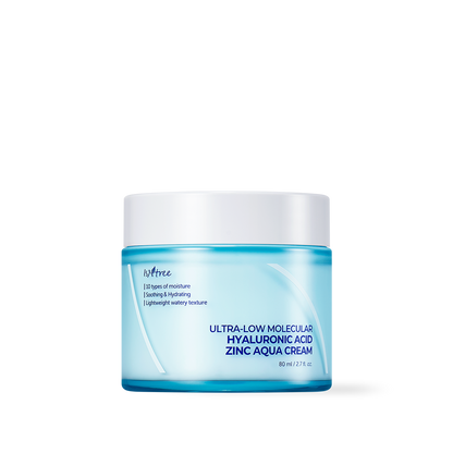Isntree Ultra-Low Molecular Hyaluronic Acid Zinc Aqua Cream 80ml