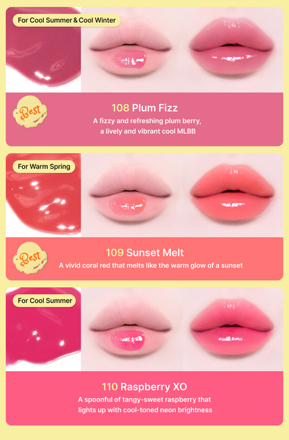 Tiptoe Glowit Sorbet Tint 4.5ml - 12 Colors