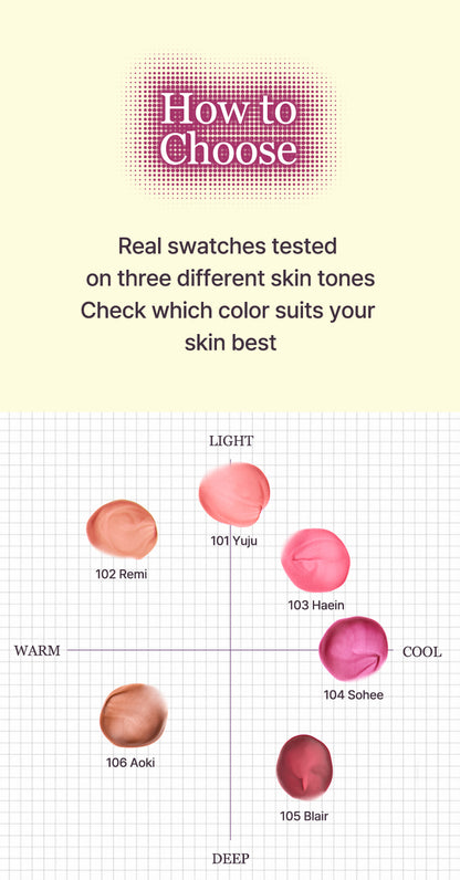 Tiptoe Blurlet Sorbet Tint 4ml - 6 Colors
